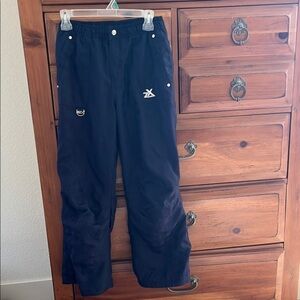 ZeroXposur Navy Blue Winter Snow Pants with Logo Size 14 Girls EUC